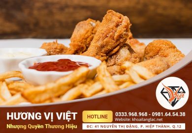 Nhượng quyền thương hiệu gà rán, khoai lang lắc trọn gói - Hương Vị Việt